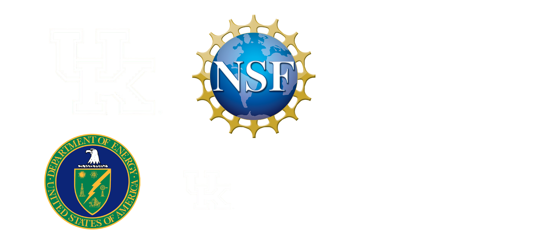 University of Kentucky, NSF, DARPA, U.S. Department of Energy, and Center for Applied Energy Research logos